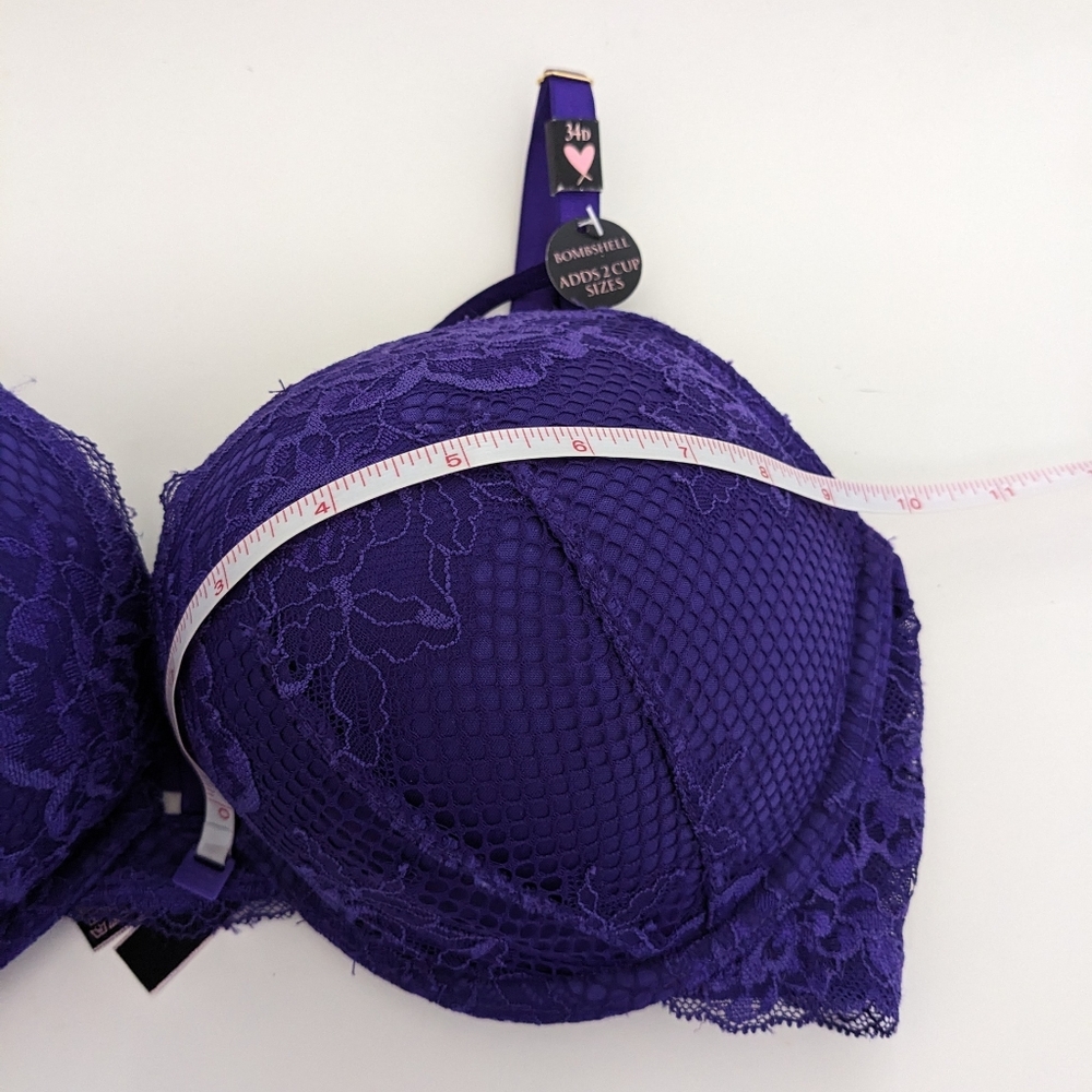 NWT! Victoria's Secret Very Sexy Bombshell Plunge Bra **Adds 2 Cup Sizes!** 34D - Picture 7 of 14